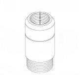 Sub, NRQHP Rod Box to NW Casing Pin