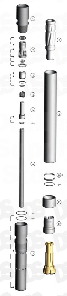 Parts for Hammer RE140