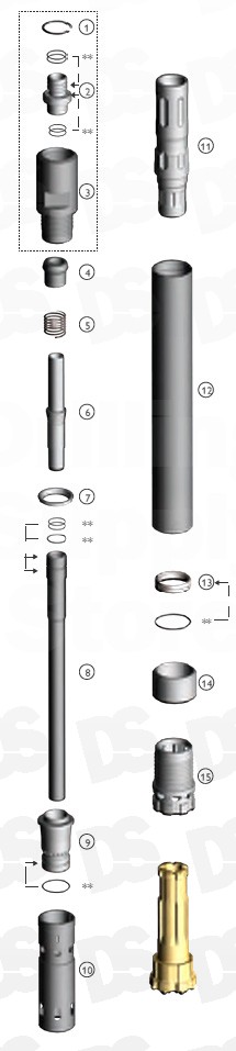 Parts for Hammer RE004