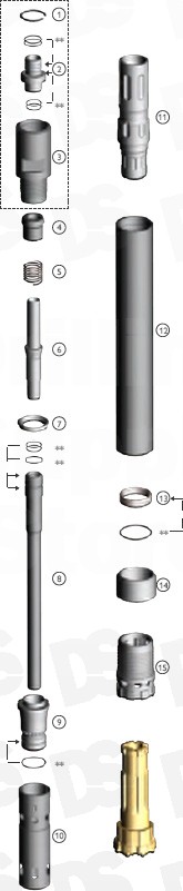 Parts for Hammer RE035