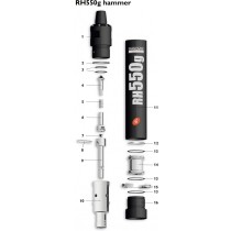 Parts for Hammer RH550g 6''(inch)